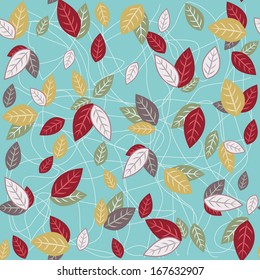 Seamless Vintage Wallpaper Pattern. Botanical Background 