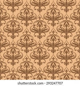 Seamless vintage wallpaper pattern, ornament