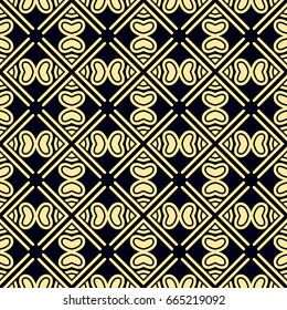 Seamless vintage wallpaper pattern. Ornamental decorative background. Vector template can be used for design of wallpaper, fabric, oilcloth, textile, wrapping paper and other design