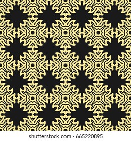 Seamless vintage wallpaper pattern. Ornamental decorative background. Vector template can be used for design of wallpaper, fabric, oilcloth, textile, wrapping paper and other design