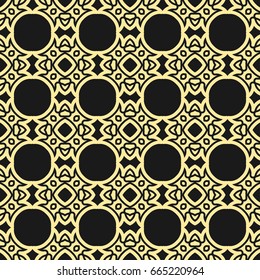 Seamless vintage wallpaper pattern. Ornamental decorative background. Vector template can be used for design of wallpaper, fabric, oilcloth, textile, wrapping paper and other design
