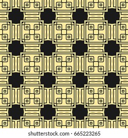 Seamless vintage wallpaper pattern. Ornamental decorative background. Vector template can be used for design of wallpaper, fabric, oilcloth, textile, wrapping paper and other design