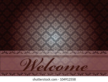 Seamless vintage wallpaper template