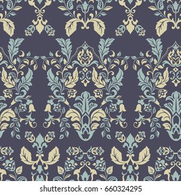 Seamless vintage wallpaper. Vector background for textile design