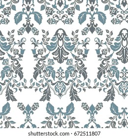 Seamless vintage wallpaper. Vector background for textile design