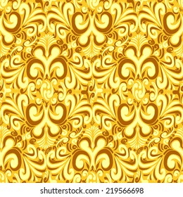 Seamless vintage yellow background