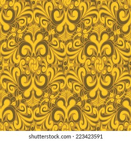 Seamless vintage yellow background