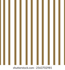 Seamless vintage-style pattern with vertical brown stripes on a white background. The design features timeless and classic appeal, ideal for retro-style projects and textiles.