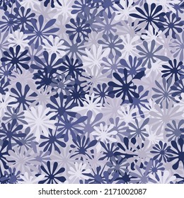 Textura de patrón de hoja de color monocromo violáceo sin brillo. Ilustración grabada de color violeta vectorial de hojas marchitas. Fondo de camuflaje decorativo urbano de hojas de arce en el suelo