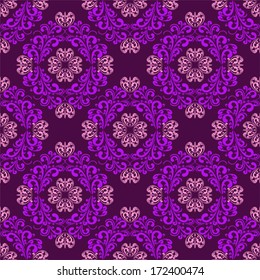 Seamless violet classic Wallpaper.