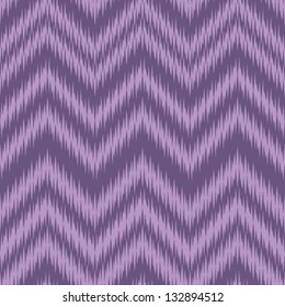 Seamless Violet Ikat Chevron Background Pattern