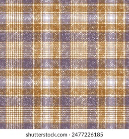 Seamless violet and yellow theme farmhouse style checked texture. simple vertical check textured Woven linen cloth pattern check background.