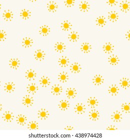 Seamless Virus-Like Pattern of Various Shapes Scattered Randomly.