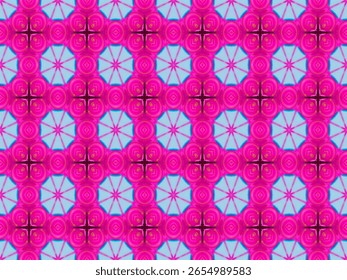 Nahtloses visuelles Interieur geometrische Dekoration symmetrische Mode Vorlage Textur Stoff Stoff Grafik digitale Tapete Kunst Luxus Fliesen Form Perspektive Hintergrund Textil Endlos Design Muster.