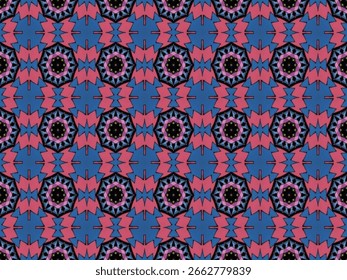 Forma visual sin fisuras Textura de lujo Fondo de pantalla Textil Diseño de tela Azulejo Fondo interior Arte digital Gráfico Simétrico Moda Decoración sin fin Tela Plantilla Perspectiva Patrón geométrico.