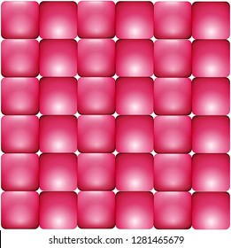 Seamless viva magenta color 3d square background, web banner