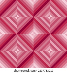 Nahtlose viva magenta geometrische nahtlose Muster, Farbpalette des Jahres 2023