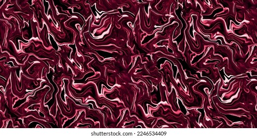 Seamless viva magenta watercolor marbling pattern design. vector illustration. fashion, interior, wrapping, wall arts, fabric, packaging, web, banner