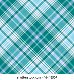 Seamless vivid blue and white diagonal pattern (vector) EPS 10