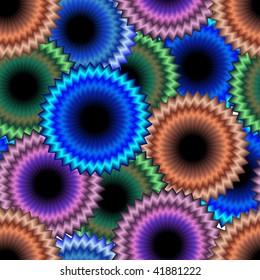 Seamless vivid cluster background