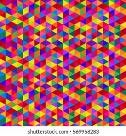 Seamless vivid kaleidoscope. Multicolored glass. Abstract stained glass Vector.