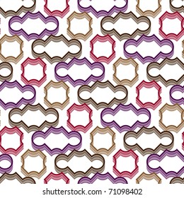 Seamless vivid tile vector pattern