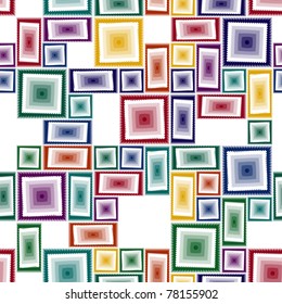 Seamless vivid tile wallpaper. Also suitable as material pattern
