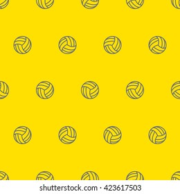 Seamless Volleyball Pattern.