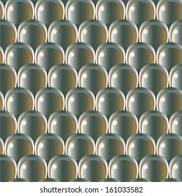 seamless volume metal scale pattern