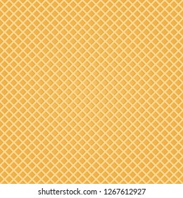 Seamless Wafer Background. Appetizing repeat wafer texture. Vector Illustration.