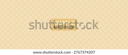 Seamless waffle texture pattern. Crispy wafer background with realistic 3D cells Stock photo © 