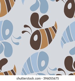 seamless wallpaper , background, of bees and honeycomb abstract