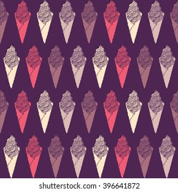 seamless wallpaper background delicious dessert of ice cream