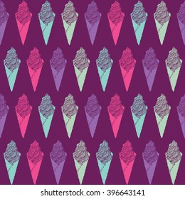 seamless wallpaper background delicious dessert of ice cream