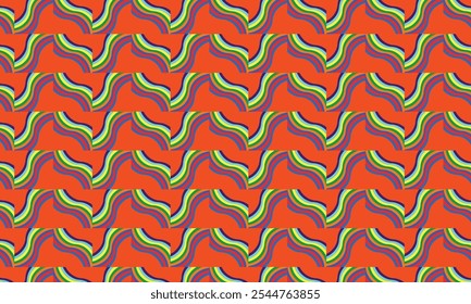 Seamless wallpaper background of gay pride rainbow flag zig zag plaid pattern