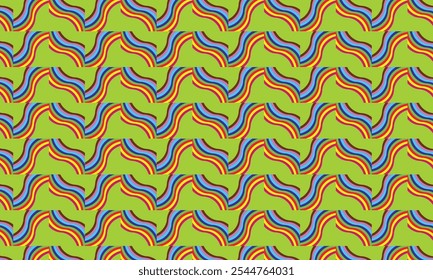 Seamless wallpaper background of gay pride rainbow flag zig zag plaid pattern