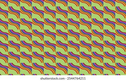 Seamless wallpaper background of gay pride rainbow flag zig zag plaid pattern