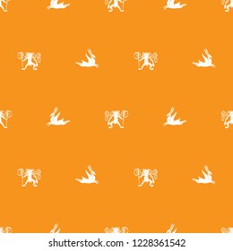 Seamless wallpaper background pattern, monster illustration