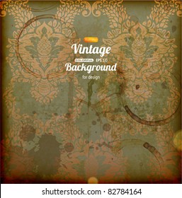 Nahtlose Tapete, Hintergrund für Retro-Design mit Grunge