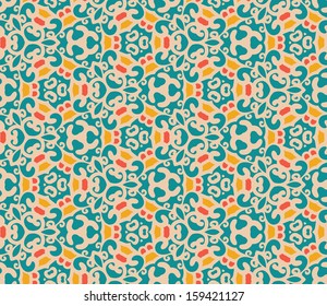 Seamless wallpaper background  in retro-style.