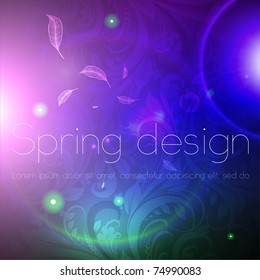 Papel de fondo inmaculado Fondo con sol, brillantes chispas y estrellas. Diseño de primavera o verano colorido. 10.