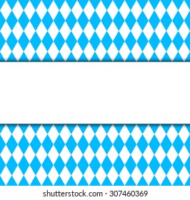 Seamless wallpaper. Bavarian Oktoberfest flag symbol and banner