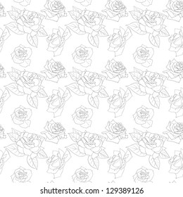 Seamless wallpaper with beautiful flowers
