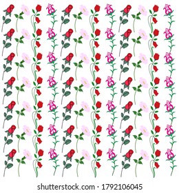 fondo de pantalla transparente con flores preciosas. ilustración vectorial