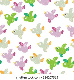 seamless wallpaper with birds