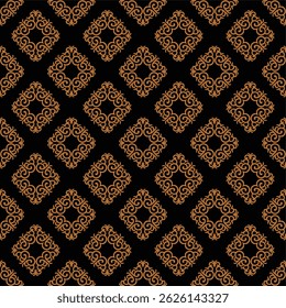 Fondo de pantalla inconsútil, fondo negro, patrón de cobre, patrón de dramas, patrón de Vector