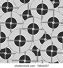 Seamless wallpaper black target