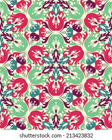 Seamless wallpaper in bright colors    