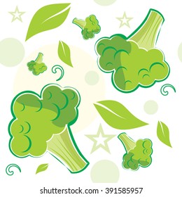 seamless wallpaper broccoli