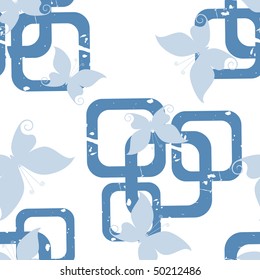 Seamless wallpaper with butterflies